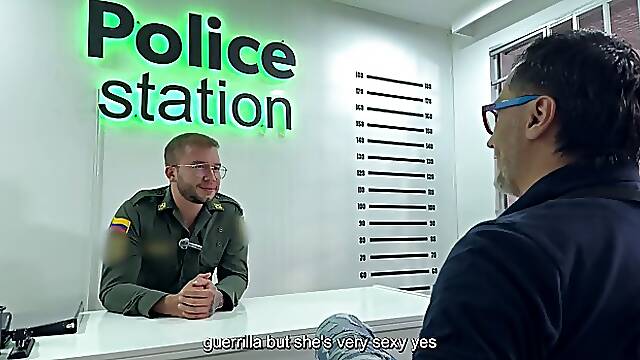 Curvy Latina MILF Lina Henao gets fucked hard in police station