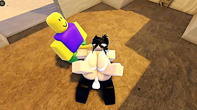 Zaki gets a hard pounding in Roblox game