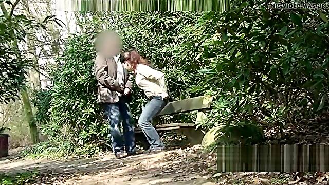 Lucky Norwegian Guy Getting Public Blowjob Outdoor - Norsk