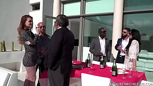 Les Retrouvailles - Jacquie &amp;amp; Michel Selection Elite With Misha Cross, Anna Polina And Rose Valerie