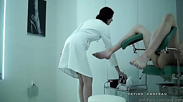 Mistress Performs Medical Exam And Two Hands Fisting