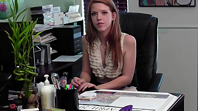 Blonde Female Boss Seduces And Fucks Her Secretary