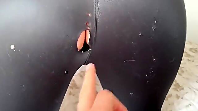 Step Mom Gets Ripped Yoga Pants