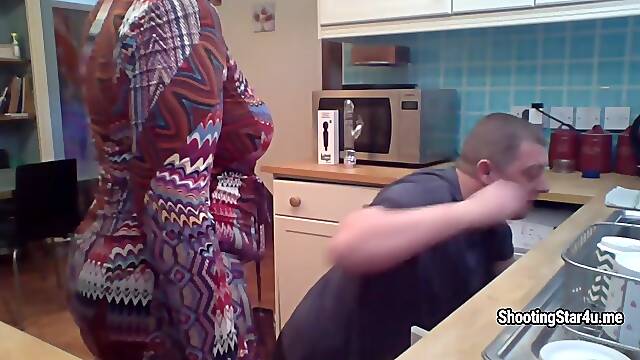 Shooting Star - Cheating Swinger Wife Sets Up Spy Cam N Fucks The Handyman - Role Play