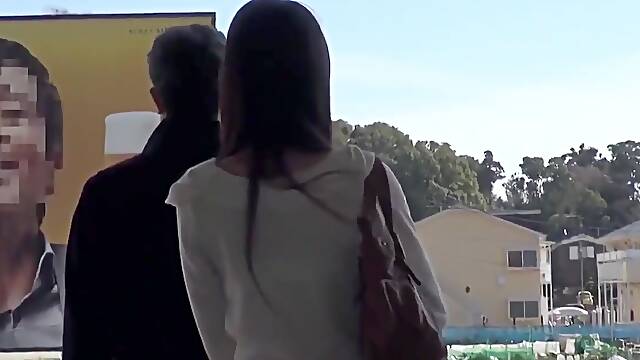Bus - young japanese lady