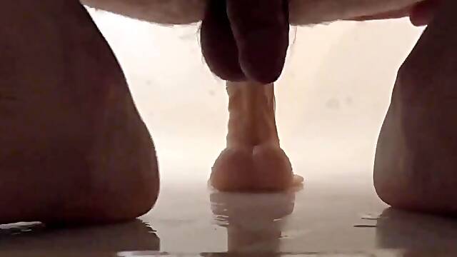 Twinks Prostate Orgasm with a Sex Toy on Webcam