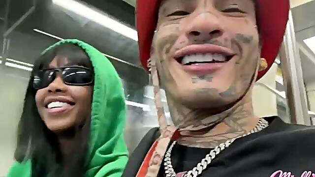 She couldnt stand seeing my erection and gave me a blowjob on the So Paulo subway.