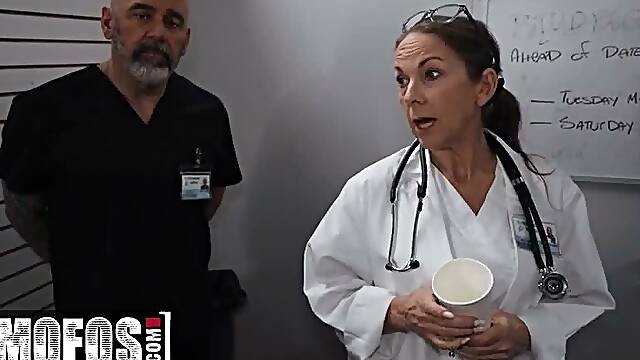 MOFOS - Nurse Chloe Copper Gives Her Patient A Steamy Exam That Ends Exactly When She Planned