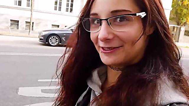 18yo Czech teen pick up on german street for POV Casting
