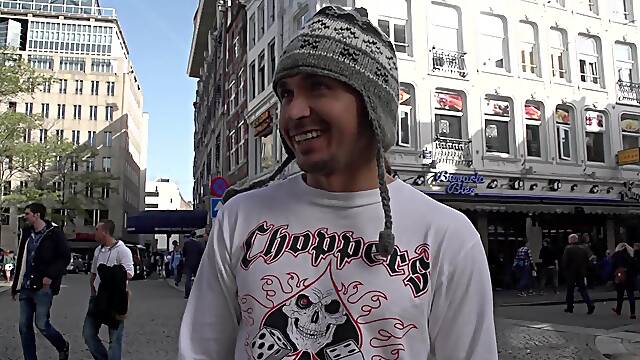 Guy on vacation from Mexico fucks a hot hooker in Amsterdam
