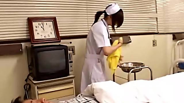Pretty Nurse Knows How To Milk My Cock With Her Big Tits