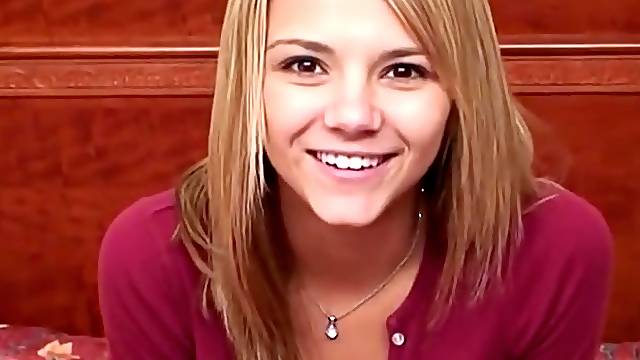 This is Ashlynn Brooke in her first porn video