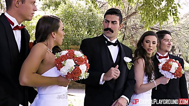 Wedding day insane porn video