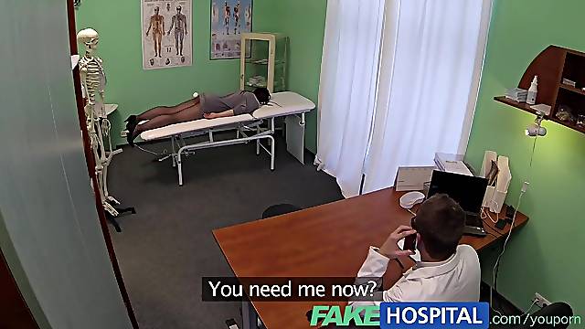 FakeHospital Hidden cameras catch female patient using massage tool for an climax