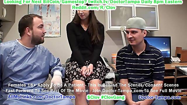 $CLOV Become Doctor Tampa, Glove In As Logan Lace Gets Fresh Student Gyno Exam Whilst Boyfriend Watches