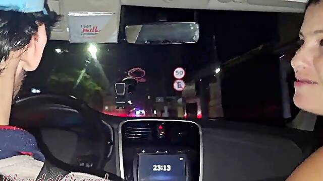 Me, my ally Dai Belan, and her spouse left the swingers club out of cash or credit cards, and we paid for the Uber with twat and blowjobs.