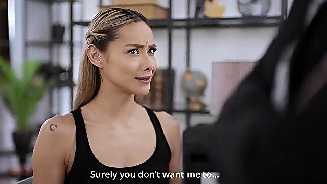 Interracial Lalin girl Transgender Surprise - Veronica Leal Grows Shemale hentai Shlong and Creampie Black Sofi Vega