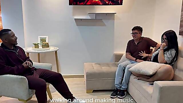 My nerdy superlatively good allys lustful, curvy Lalin girl girlfriend gets drilled by my biggest ebony dick in a raw, bareback bang behind her boyfriends back!