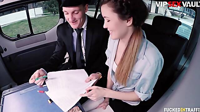 VIP SEX VAULT - Cindy Shine Is In The Mood For Intensive Sex In The Car