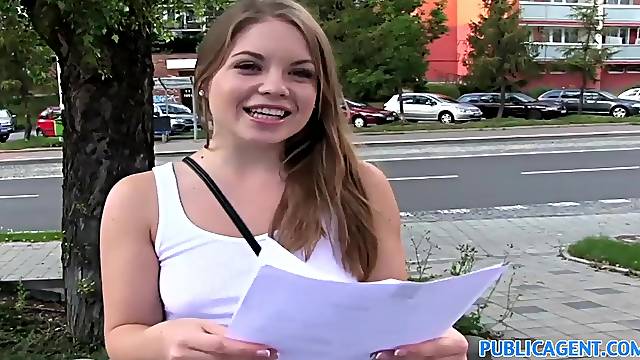 PublicAgent - Cute teen Russian fucked