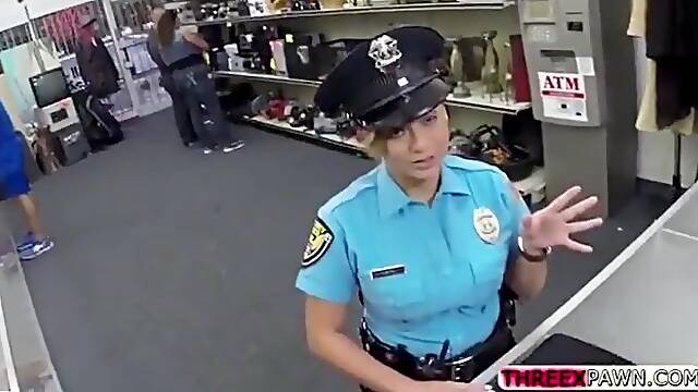 Hawt and glamorous Police officer get her large ass screwed