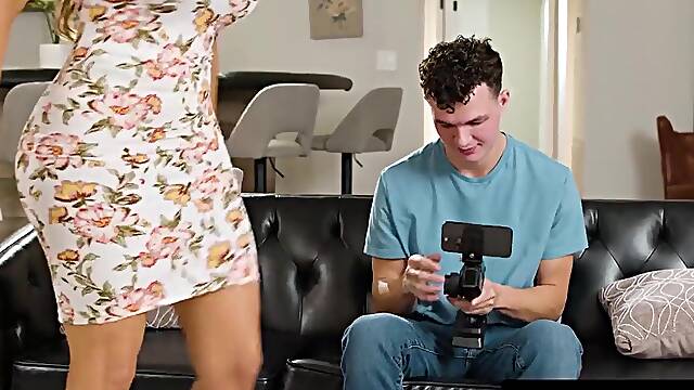 ADULT TIME - mother Id like to fuck Richelle Ryan Catches Pervy Stepson Looking Up Her Petticoat & Makes a decision To LET HIM BANG