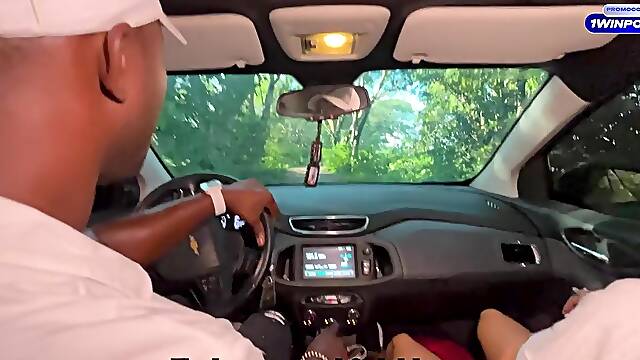 Large ebony dick fan bangs large butt latin babe pornstar Silvana Lee in public XanderBlackx