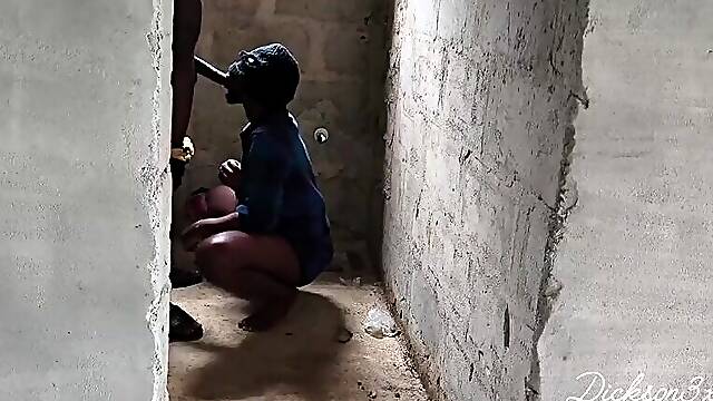 Black ph whore gave me a oral pleasure in advance of dogging him real hard in an uncompleted building