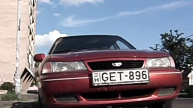 Outstanding blond with large melons slammed like a wench