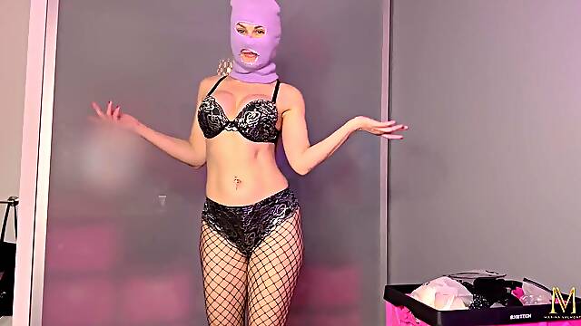 Underware Try-on Haul in a Mask