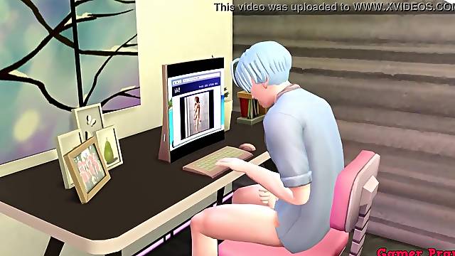 Bulma Mother and Wife Epi 1 Finds Her Son Masturbating Watching Porn and Teaches Him and Teaches Him to Have Sex takes away his Virginity Dragon Ball Porn