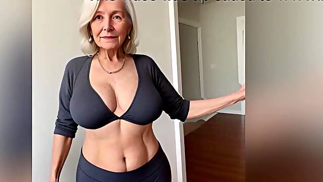 Sporty Granny and GILF in Yoga Panties CG AI Porn Art Compilation Part 1