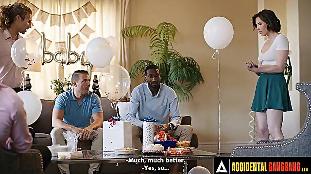 ACCIDENTAL TEAM FUCK - Wild Casey Calvert Suggests To Get Group-Fucked To Fight Slutty Maless Boredom