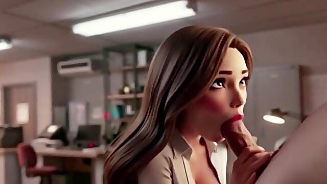 Copy Room Bitch - Lewd office cutie gets drilled in the copy room (AI Generated)
