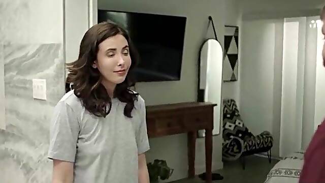 This chab Left Her Alone With His Powerful Ebony Roommate, Her 1st Time To Try BBC