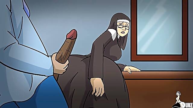 Weird BBC’s double-squad a bitter nun with a fat ole booty