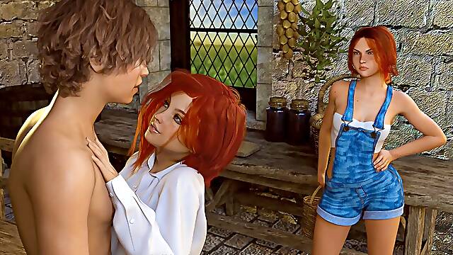 love Season Gameplay #54 puny ginger-haired Gets Her Tight Pussy Stretched