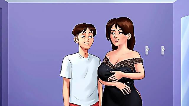 New Debbie Blowjob and smooching sequence - Summertime Saga New Version Cookie jar hump Animation Ep 06