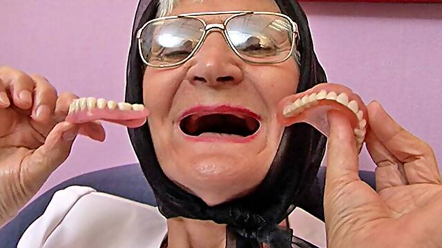 75 year old hairy grandma orgasms without dentures