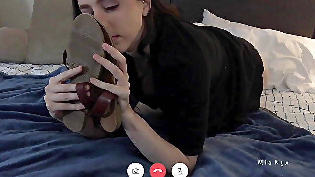 Miss You Video Call with Sandals Worship and Squirting