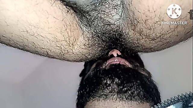 First time my roommate lick my hairy ass midnight sucking fucking