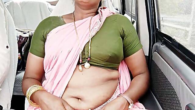 Indian married woman with boy friend, car sex telugu DIRTY talks.
