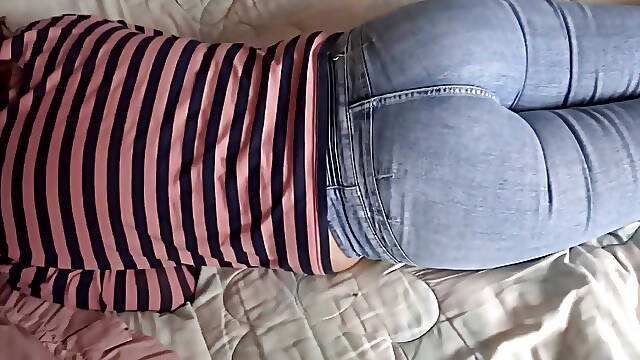 Enjoy my ass with my jeans on and my jeans down, I need a cock inside my ass