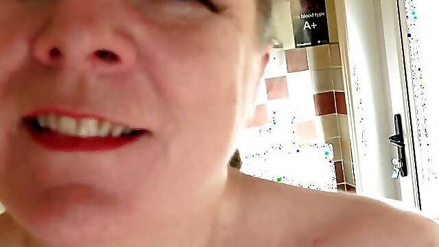 AuntJudys - Your Busty Mature BBW Wife Rachel Sucks Your Cock in the Kitchen (POV)