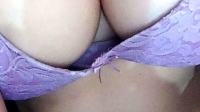 Beautiful Milky boobs in bra ,open show pussy