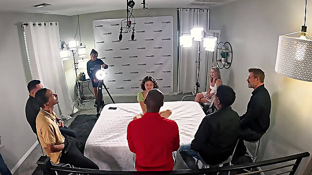 Interview with Satine Before Her Group Sex Gangbang