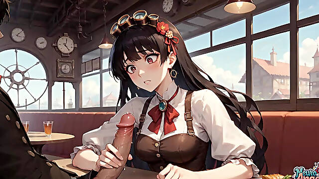 Creamy Steampunk Seduction: Maids Whipped Cream Explosion