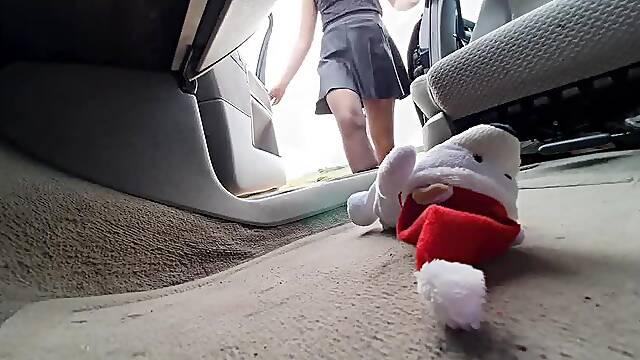 CANDID ACCIDENTAL Plushie trample in Car Buffalo Boots WMV