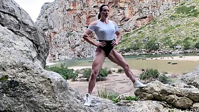 Majorca posing and flexing  ( photo shoot video series )