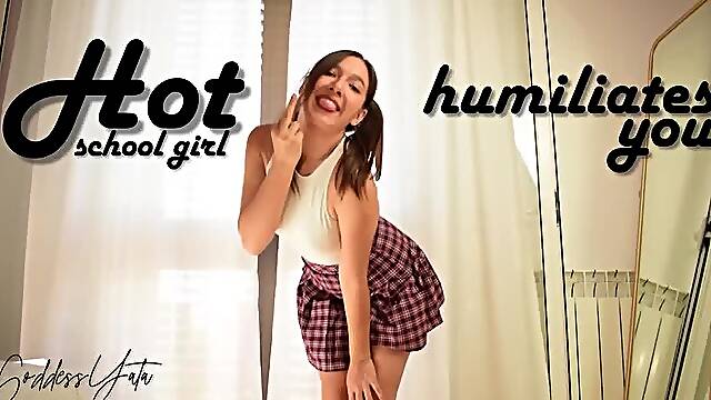 Hot School Girl Humiliates You